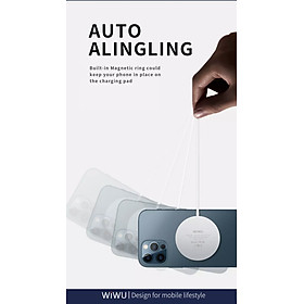 Mua Sạc Không Dây Wiwu Magnetic Wireless M5 Dành Cho Điện Thoại Thông Minh Từ Tính Mạnh  Cảm Biến Nhanh 0 1 Giây - Hàng Chính Hãng