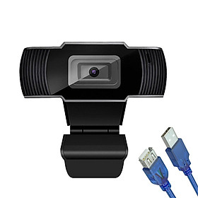 1080P Wide-Angle HD Webcam 30fps Auto Focus Web Cam Noise-reduction MIC Laptop Camera USB Plug & Play with 1.5m