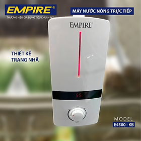 Máy nước nóng trực tiếp hiển thị nhiệt độ EMPIRE E4500-KB- Hàng Chính Hãng.