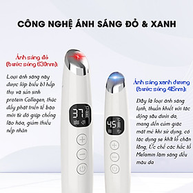 Máy Massage Mắt JOOU XE-19 - Công nghệ Nhật Bản, 5 chế độ Massage, Công nghệ Ánh sáng Xanh/ Đỏ giảm nếp nhăn, bọng mắt, quầng thâm