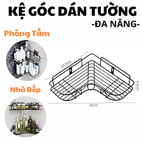 Mua Giá treo đồ đặt ở góc tường bằng sắt rèn liền mạch - không gây đọng nước - giá treo đựng đồ thoải mái không lo rơi rớt