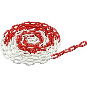 Chuỗi cảnh báo nhựa Chuỗi nhựa màu đỏ và trắng và chuỗi hình nón trắng bị cô lập-5M