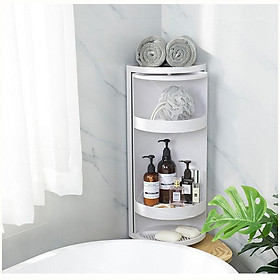 Kệ Nhà Tắm Đa Năng Gắn Tường, Xoay 360 Độ, Chống Bụi Bẩn, Chống Nước - Kệ Xoay 3 Tầng Nhà Tắm
