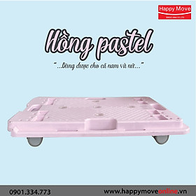 Xe đẩy hàng không tay Dolly Home use 80kg nối được - Màu Pastel - Gia đình/Văn phòng -  Happy Move Thái Lan