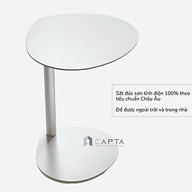 Mua Bàn sofa trang trí màu trắng đơn giản Art phong cách Bắc Âu bàn cafe nhỏ gọn để ngoài trời sắt đúc 100% EASY BOY 53