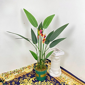 Mua Cây thiên điểu lá nhọn giả - Size từ 120cm  160cm  180cm - Cây giả  hoa lụa Decor trang trí nhà cửa