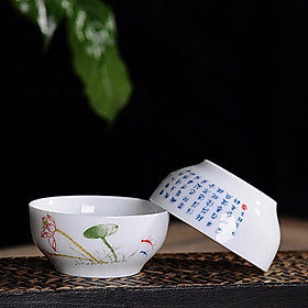 Mua Chén Trà Sứ Cảnh Đức Thấu Quang