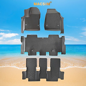 Thảm ô tô sd3 2 lớp dạng lưới lục giác Toyota Innova Cross 2023+ màu đen - bề mặt cao su siêu sạch - Macsim