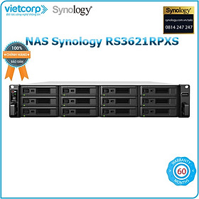 Thiết bị lưu trữ NAS Synology RS3621RPXS - Hàng Chính Hãng