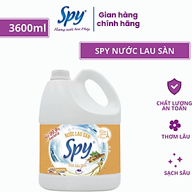 Nước lau sàn SPY hương Quế 3600 ml khử mùi hôi tanh, giúp xua đuổi côn trùng, loại bỏ vết bẩn cứng đầu