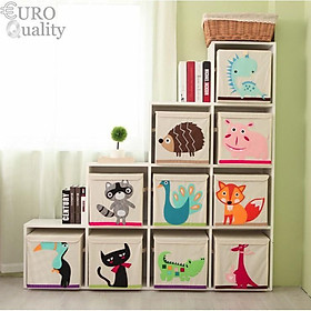Bộ 4 hộp đồ dùng Living box đa năng tiện dụng cho bé hoạ tiết hoạt hình ngộ nghĩnh, chống nước Euro Quality
