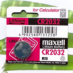 Pin Maxell CR2032 (Viên Lẻ) 3V Hàng Chính Hãng Nhật Bản Date 2031 Made in Japan