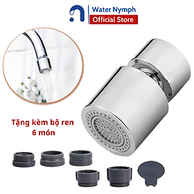 Mua Đầu vòi nước tăng áp  xoay 360 độ  hai chế độ nước N023 (kèm bộ ren chuyển đổi 6 món)