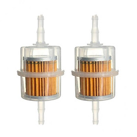 2X 2Pcs  Inline Fuel Filter for Motorcycle Dirt  Car Scooter