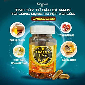 Combo 3 Hộp VIên Uống Omega 3, 6, 9 bổ não, tăng trí nhớ, sáng mắt  60