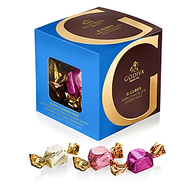 Chocolate GODIVA ngon nhất thế giới G Cubes Hộp quà tặng 22 cái vị Dark