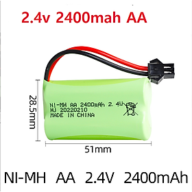 Pin Loại AA Ni-Mh 2.4v 2400mah Dùng Thiết Bị Điện - Xe Điều Khiển Loại Xịn Hàng Mới 100%