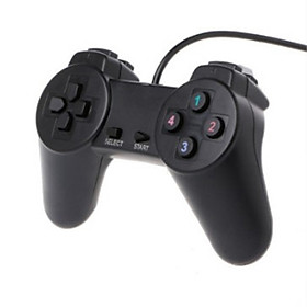 Tay cầm chơi game đơn giản kiểu Playstation 1 giá rẻ gắn cổng USB trên PC - miếng lót chuột