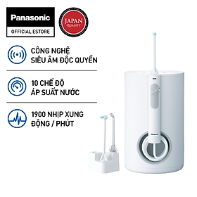 Máy tăm nước Panasonic EW1613W451- Công nghệ siêu âm – 10 mức điều chỉnh - Hàng chính hãng