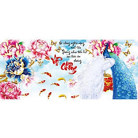 Tranh thêu chữ thập Vợ chồng - LV3066