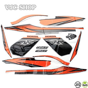 Bộ tem dành cho xe Airblade 2010 màu cam