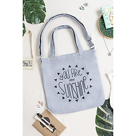 Túi Tote Vải Canvas In Sunshine Đeo Vai / Chéo / 2in1 - May's Tote Bags