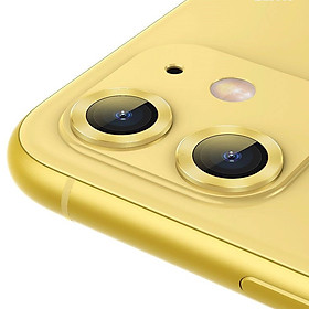 Bộ ốp viền kim loại tích hợp cường lực chống trầy Camera cho iPhone 11 6.1 inch hiệu Baseus Alloy Protection Ring Lens Film (độ cứng 9H, chống trầy, chống chụi & vân tay, bảo vệ toàn diện, mỏng 0.4mm) - Hàng nhập khẩu