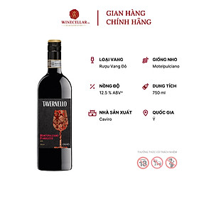 Rượu Vang Đỏ Tavernello Montepulciano D Abruzzo - Nhập Khẩu Chính Hãng