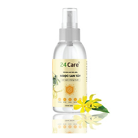 Xịt Phòng Tinh Dầu Ngọc Lan Tây Hữu Cơ Organic 24Care 50ML/100ML - Kháng khuẩn - Khử mùi hôi - Đuổi muỗi, côn trùng - Tạo không gian lãng mạn, hẹn hò - Hương thơm thư giãn.