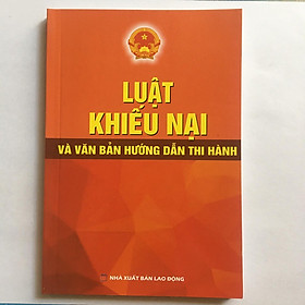 Hình ảnh Sách - Luật khiếu nại và VBHD thi hành