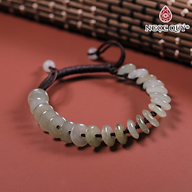 Vòng thắt dây đồng điếu đá cẩm thạch 10mm mệnh hỏa, mộc - Ngọc Quý Gemstones