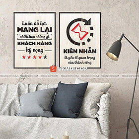 2 tranh gỗ động lực phối cực đẹp, ý nghĩ