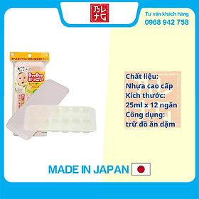 Khay Đựng Đồ Ăn Dặm 12 Ngăn Có Nắp Kokubo - Nội Địa Nhật Bản