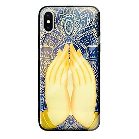 Ốp kính cường lực cho iPhone XS mẫu phật 230 - Hàng chính hãng