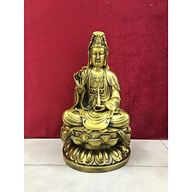 Mua Tượng phật bà quan âm bằng đồng cao 25cm