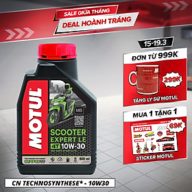 Dầu nhớt xe tay ga MOTUL SCOOTER EXPERT LE 4T 10W30