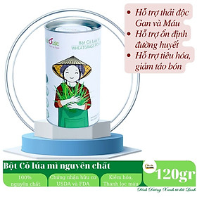 Bột cỏ lúa mì hữu cơ nguyên chất sấy lạnh Dalahouse - Hỗ trợ thải độc Gan và Máu, Ngăn ngừa và hỗ trợ tiểu đường, Hỗ trợ tiêu hóa, giảm táo bón