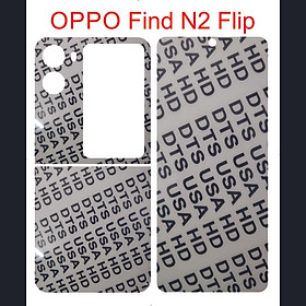 Bộ combo miếng dán dẻo PPF trước, sau dành cho OPPO Find N2 Flip Bảo vệ máy toàn diện
