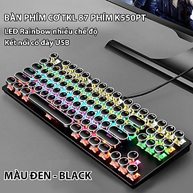 Mua Bàn phím cơ Coputa Bàn phím cơ TKL máy tính Gaming laptop Full LED phím tròn có dây K550PT