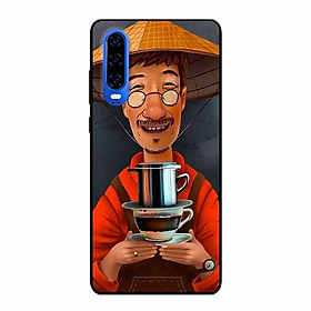 Ốp lưng in cho Huawei P30 Cà Phê Phin