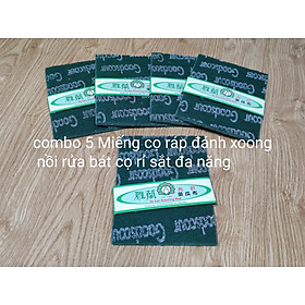 Mua (HÀNG CAO CẤP)COMBO MIẾNG CỌ RÁP XANH ĐÁNH XOONG. NỒI CỌ RỬA BÁT CHÉN.CỌ RỈ SẮT ĐA NĂNG HÀNG THÁI LAN