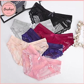 Combo 2 quần lót ren nữ đáp chéo siêu sexy quyến rũ QR25 - giao màu ngẫu nhiên