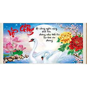 Tranh thêu chữ thập Vợ chồng - LV3143