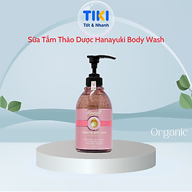 Sữa Tắm Thảo Dược Body Wash Hanayuki Chính Hãng Dưỡng Trắng Cấp Ẩm Sạch Mụn Cơ Thể 500g