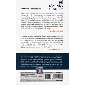 Để Làm Nên Sự Nghiệp (Tái Bản 2019) ( tặng kèm bookmark tuyệt đẹp )