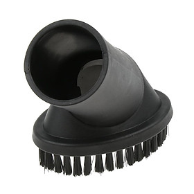Universal Bristle Vacuum Cleaner Round Brush Connector Head-35mm Dia.- Black