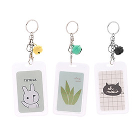 Combo 3 Móc Khóa Chuông Kèm Thẻ Tên Xinh Xắn - Mẫu Ngẫu Nhiên