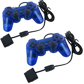 Mua Tay cầm PS2 xanh dương trong suốt có rung PlayStation PC - miếng lót chuột