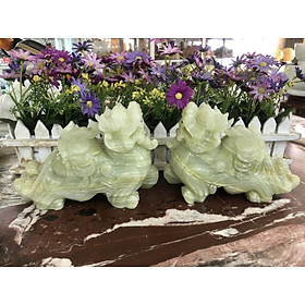 Mua Cặp Tỳ Hưu phong thủy đá ngọc Onyx - Dài 20 cm