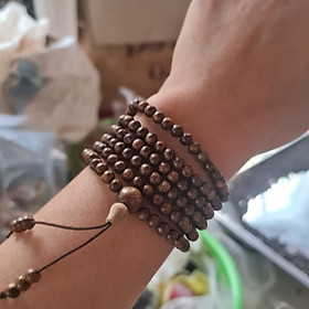 Mua Vòng 108 Hạt Trầm Hương Sánh Chìm Nước - Chuỗi Tràng Hạt - Trầm Hương Tự Nhiên - Size 6mm 7mm